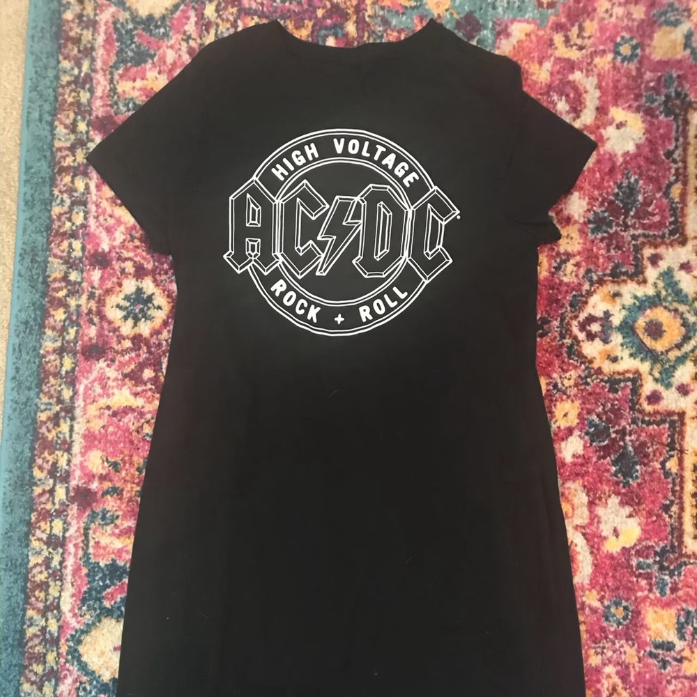 Torrid licensed AC/DC tee dress
